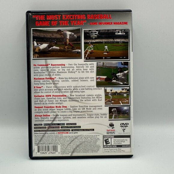 Major League Baseball 2K5 PlayStation 2 Complete Tested Working Sports Game 2005 - Picture 2 of 3